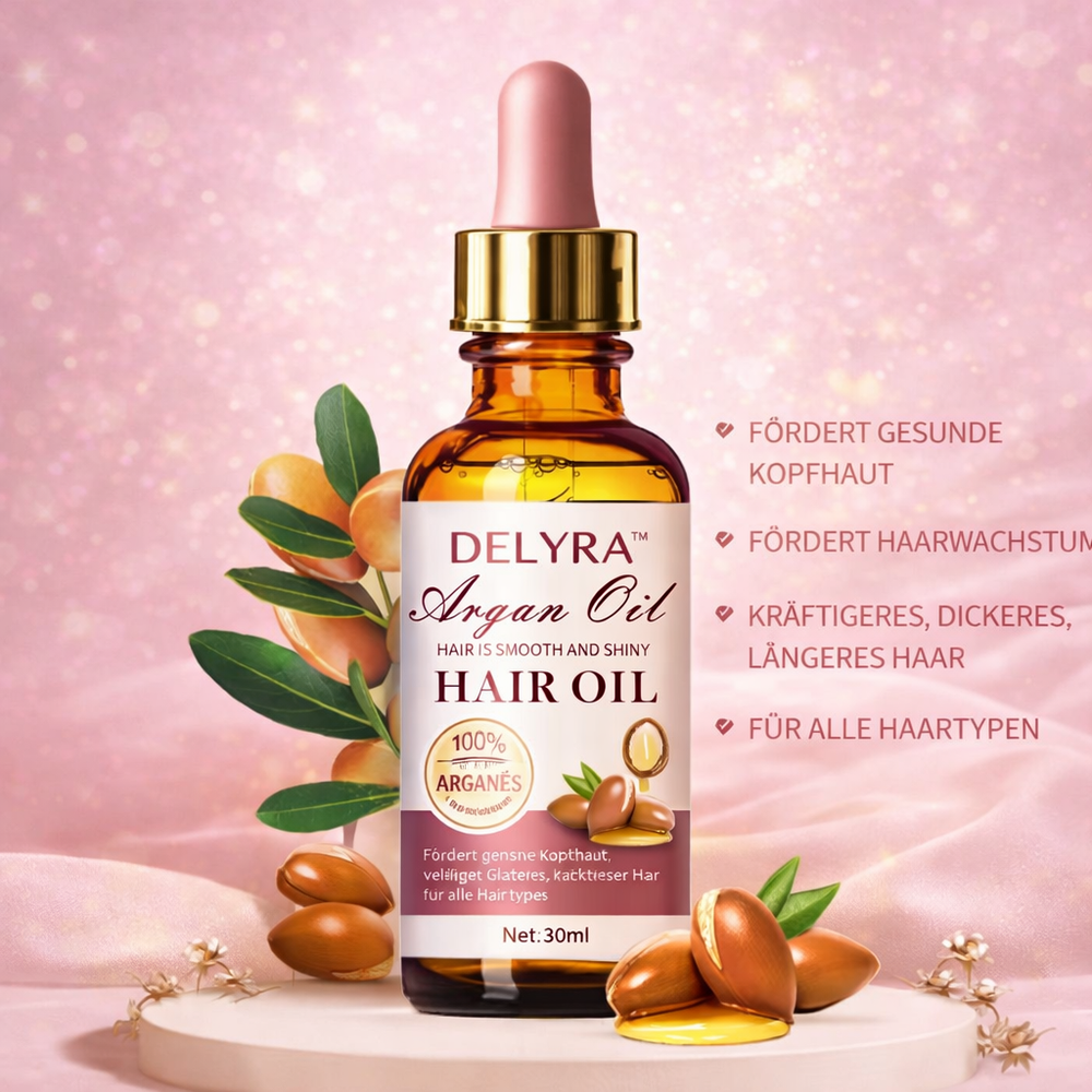 DELYRA™ Arganöl für Haare – Glanz & Pflege